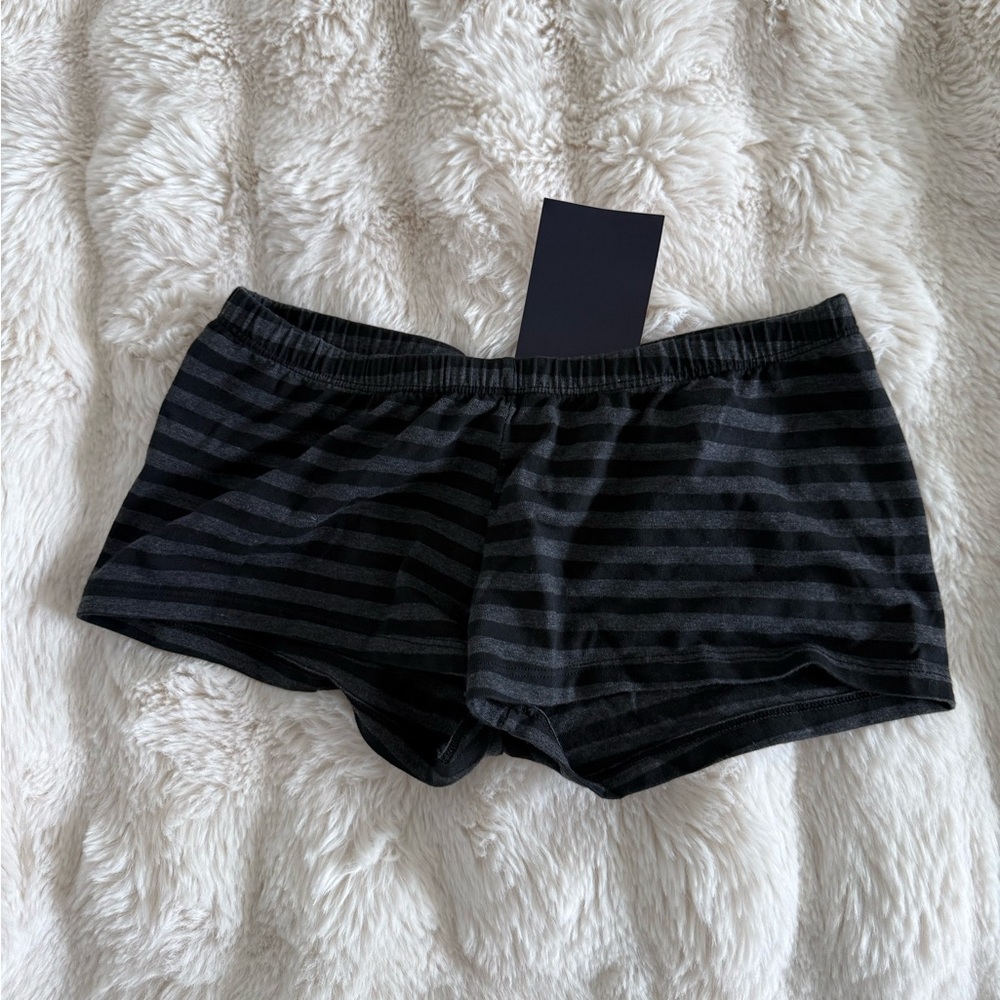 Brandy Melville Striped Black Women's Lounge Shorts